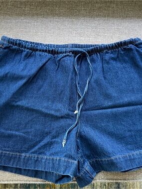 H&M Dark Blue Denim Jean Shorts
